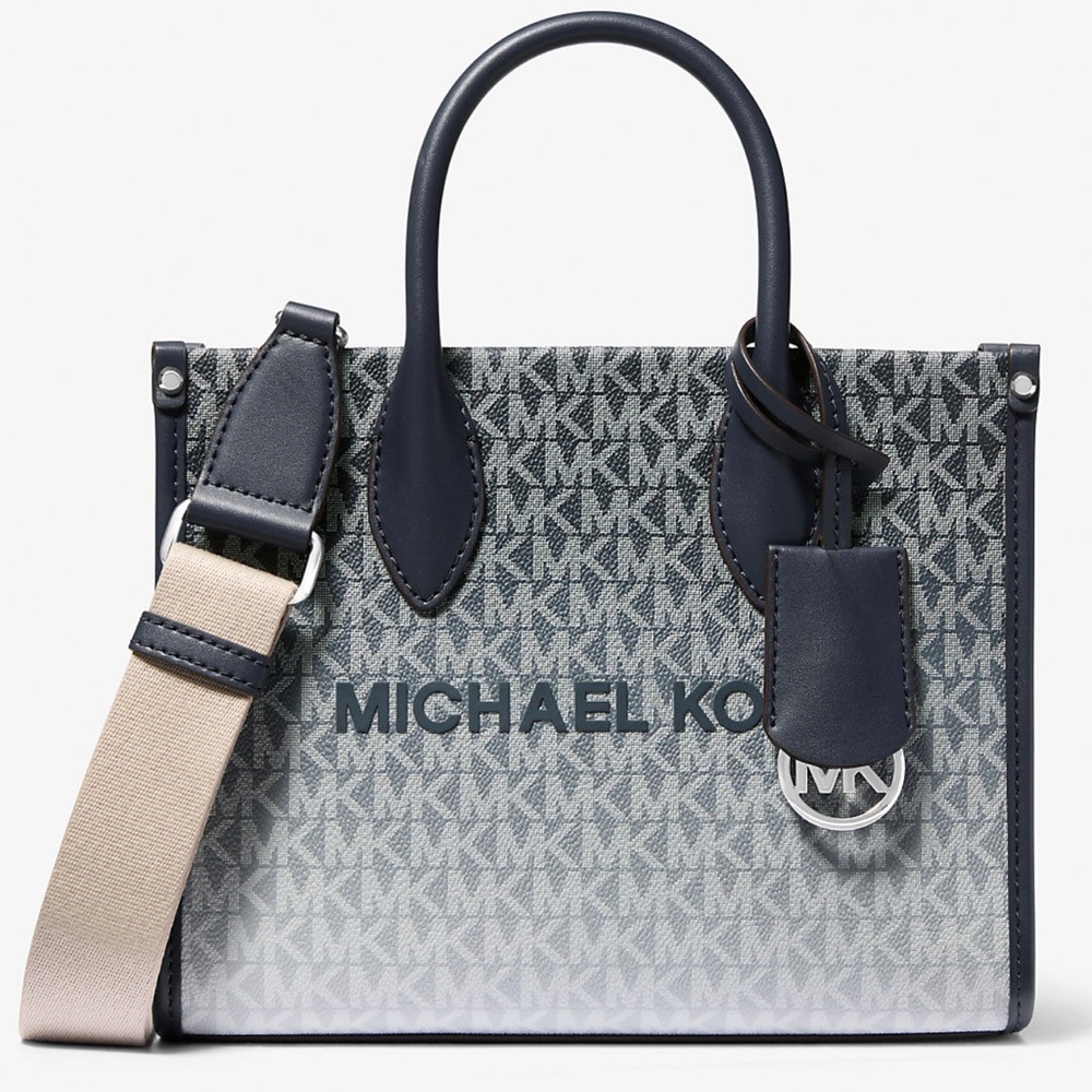 Michael Kors Mirella Small Ombré Signature Logo Crossbody Bag
Navy 
NWT